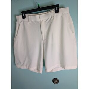 MIER Mens White Golf Shorts Stretch Performance Athletic Size Medium